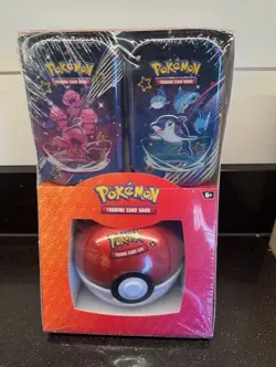 Pokemon TCG: Paldean Fates Mini Tins With Pokeball Sam’s Club - Sealed - New - Image 1