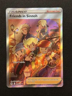 Pokemon Friends in Sinnoh (Full Art) Ultra Rare Crown Zenith 149/159 NM - Image 1