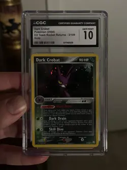 Dark Crobat CGC 10 Pokemon 2004 EX Team Rocket Returns 3/109 Swirls Low POP 17 - Image 5