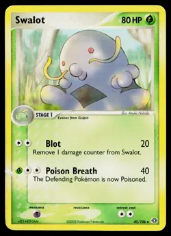 Swalot 40/106 Uncommon Emerald Pokemon Heavily Played - Image 1