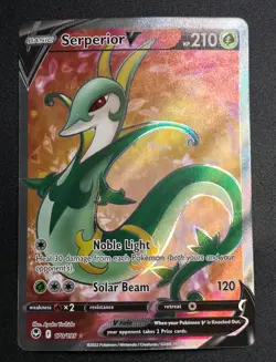 Serperior V (Full Art) SWSH12: Silver Tempest 170/195 Holo NM Pokemon TCG - Image 1