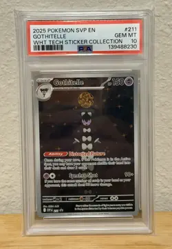 2025 POKEMON SVP EN-SV BLACK STAR PROMO #211 GOTHITELLE PSA 10 - Image 1