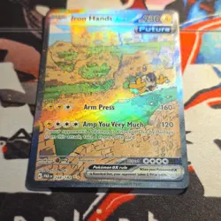 Pokemon Iron Hands ex 248/182 SV04 Paradox Rift Double Rare Holo Full Art - Image 1