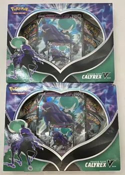 Lot of (2) Pokemon TCG Shadow Rider Calyrex Collection Box Sealed Chilling Reign - Image 1