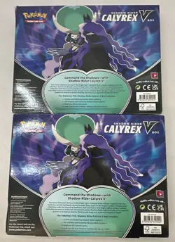Lot of (2) Pokemon TCG Shadow Rider Calyrex Collection Box Sealed Chilling Reign - Image 2
