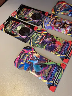 Lot of 6 Pokemon TCG Mega Evolution Phantasmal Flames Booster Packs Blisters New - Image 2