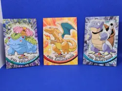 1999 Topps Pokemon TV Animation Edition Carizard Venusaur Blastoise LP POKEMON - Image 1