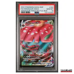 Venusaur Vmax 102 Battle Box Swsh Black Star Promo Pokemon PSA 10 - Image 1
