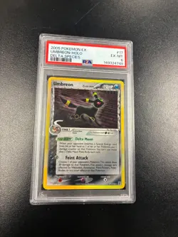 2005 Pokemon EX Delta Species Umbreon Holo Rare #17 NEAR MINT PSA 7 - Image 1