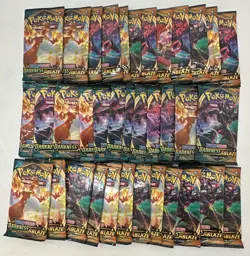 Lot of (36) Pokemon TCG Sword & Shield Darkness Ablaze Booster Packs Sealed - Image 1