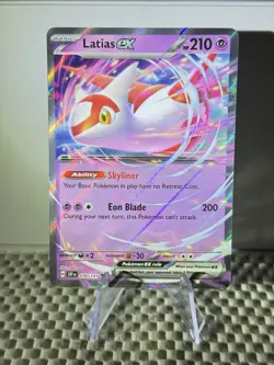 Latias ex 076/191 Holo Pokemon Sv08: Surging Sparks English Near Mint #6 - Image 1
