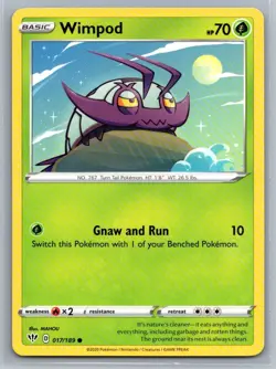 Wimpod 17/189 Darkness Ablaze Common Pokemon TCG 2020 - Image 1