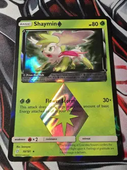 Shaymin Prism Star 10/181 Sm-Team Up Holo Pokemon TCG - NM - Image 1