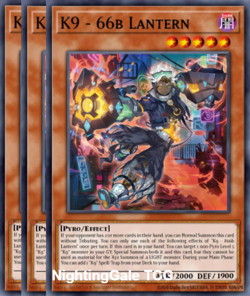 Yugioh! 3x K9-66B Lantern Justice Hunters JUSH-EN033 - Image 1