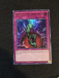 Yugioh Bottomless Trap Hole BLRR-EN101 Ultra Rare 1st Ed - Image 1