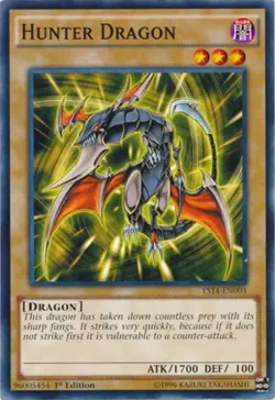 1x (NM) Hunter Dragon - YS14-EN003 - Common - 1st Edition YuGiOh - Image 1