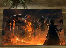 YGO Lava Golem Yami Marik Custom Playmat CCG TCG Trading Card Game Mat Pad - Image 1