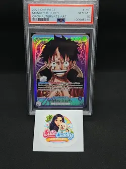 2023 One Piece New Era Monkey.D.Luffy Leader Alt Art #OP05-060 PSA 10 GEM MINT - Image 1