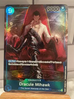 One Piece TCG Romance Dawn Dracule Mihawk OP01-070 SR Alt Art - Image 1