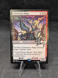 Fulminator Mage- 193/249 -MTG- Modern Masters 2015 -Rare -Signed by Artist- LP C - Image 1