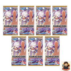 7 Pack One Piece Card Game EB-04 Box / Pack EGGHEAD CRISIS Japanese New Bandai - Image 1