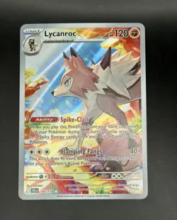 Lycanroc 166/159 Secret Rare Holo SV09 Journey Together Pokemon Card NM - Image 1