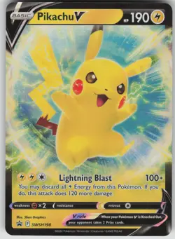 Pokemon TCG Pikachu V - Promo SWSH: Sword & Shield Promo Cards SWSH198 - Image 1