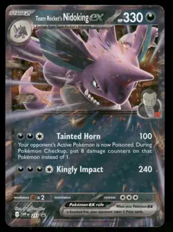 Pokemon Cards Team Rocket's Nidoking ex 217 Scarlet & Violet Promo NM *2 - Image 1