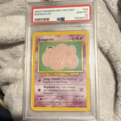 Pokemon Exeggcute 64/105 Neo Destiny Regular PSA 10 Graded Card 40 HP - Image 1