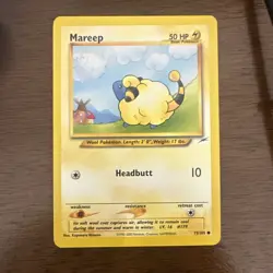Mareep 75/105 Pokemon TCG Neo Destiny Vintage WOTC Card Regular LP - Image 1