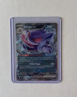 Pokemon Gengar ex 104/162 SV05: Temporal Forces Double Rare Holo EX Card - Image 1