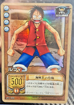 One Piece Bandai 2002 card Game Luffy SB-C22 HOLO FOIL PRIZM RARE VINTAGE CARD - Image 1