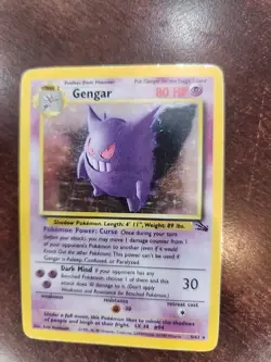 Gengar Fossil Holo Pokemon Card WOTC - Image 3