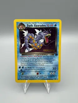 Dark Gyarados 8/82 Pre Release Team Rocket Holo Rare Pokemon Card - Image 1