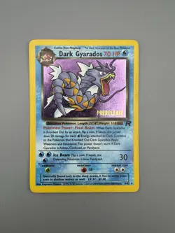 Dark Gyarados 8/82 Pre Release Team Rocket Holo Rare Pokemon Card - Image 4