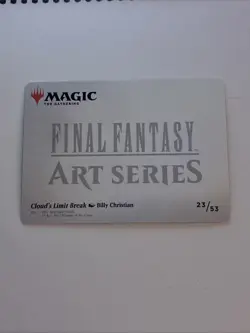 Cloud’s Limit Break Art Card (Gold-Stamped Signature) - Art Series: FINALFANTASY - Image 2
