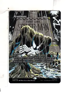 MTG SkeenAB Reanimate BORDERLESS from MAR. NM. - Image 1