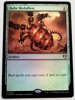 MTG Ruby Medallion Foil - Commander Masters - NM - Image 1