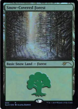 Snow-Covered Forest - Foil - Secret Lair Eldraine Wonderland - 5 NM - Image 2