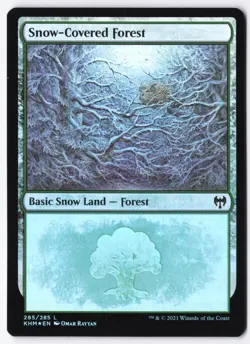 Snow-Covered Forest Foil L Kaldheim 285 NM - Image 1