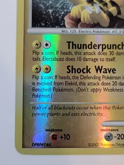 Pokemon TCG Electabuzz Diamond & Pearl 81/130 Reverse Holo Common - Image 5