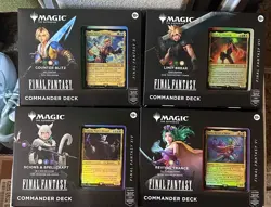 MTG - FINAL FANTASY Commander Deck Set of Four - Sealed - US SELLER - Image 1