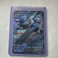 Pokemon Blastoise ex Double Rare Holo Sv: Scarlet & Violet 151 009/165 HP 330 - Image 1