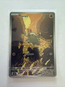 Pokemon TCG Phanpy Card Surging Sparks 205/191 Near Mint Condition - Image 1