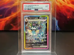 2025 POKEMON PRISMATIC SPECIAL ILLUSTRATION RARE #149 VAPOREON EX PSA 9 🐦‍🔥 - Image 1