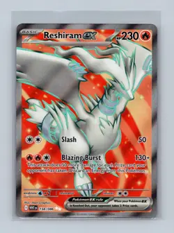 Reshiram ex 158/086 Ultra Rare White Flare Pokemon Near Mint - Image 1