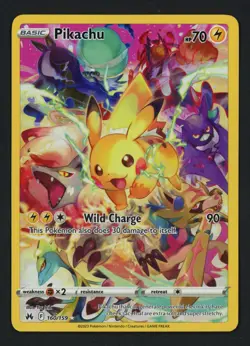 Pikachu 160/159 Crown Zenith Secret Rare Pokemon TCG - Image 1