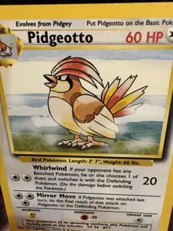 1999 Pokemon Base Set Pidgeotto 22/102 WOTC Vintage LP+ NM- Clean Front - Image 2