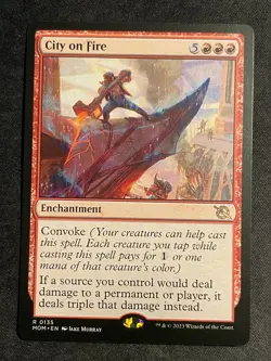 MTG City on Fire, NM-Mint, (MOM #0135) Regular - Image 1