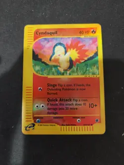 Pokemon Cyndaquil Reverse Holo Expedition Base Set 104/165 40 HP Common English - Image 1